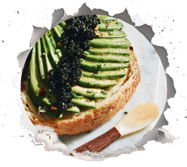 2. Caviar and Avocado Toast Recipes