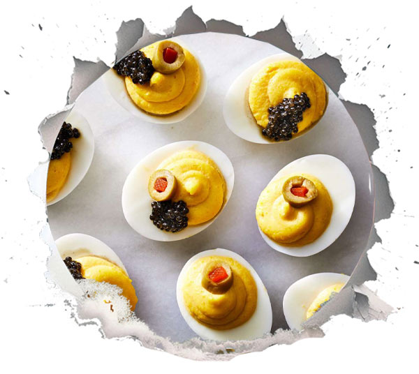 6. Caviar Devilled Eggs 