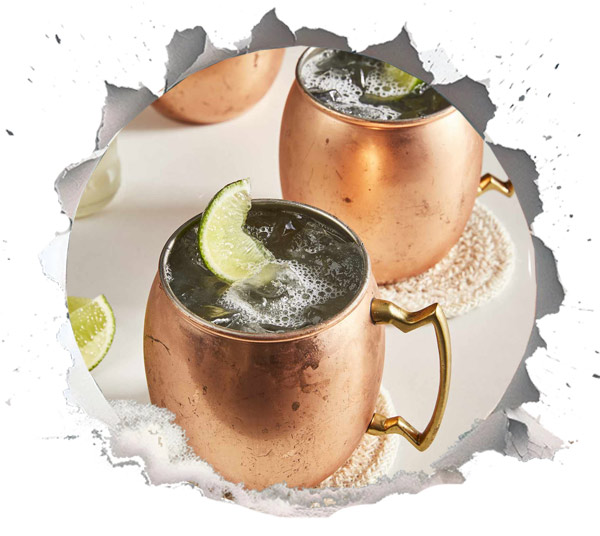 4 - Caviar and Moscow Mule Cocktail